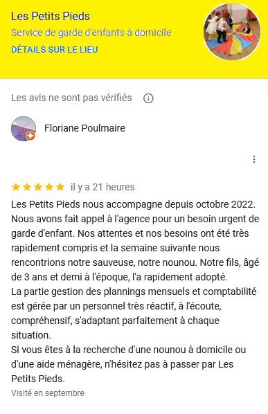Avis de nos clients